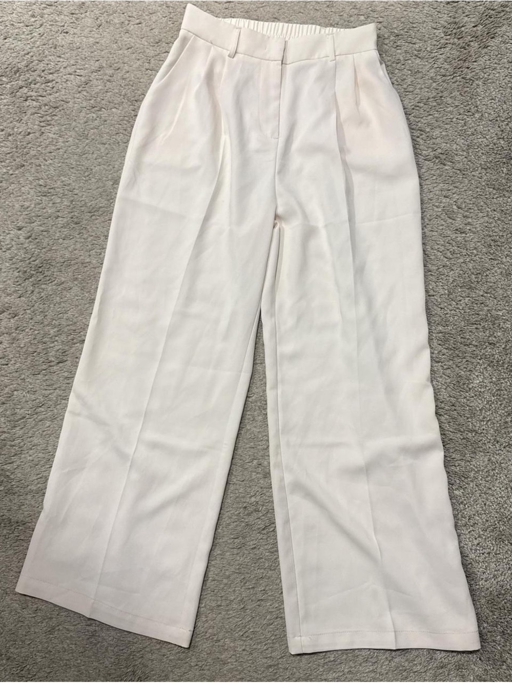 Women's Wide-Leg High-Rise Pants in White